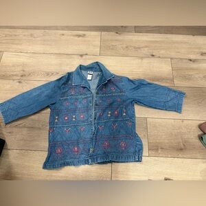 Vintage JM Collection Light Blue Denim Jacket